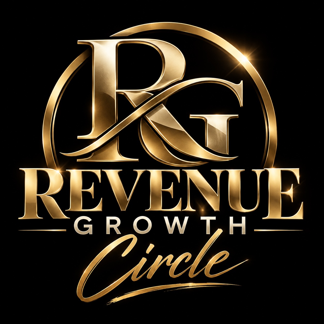 Revenue Growth Circle gold emblem